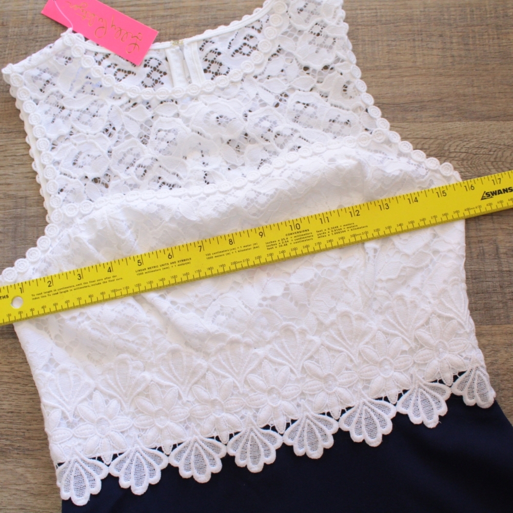 Lilly Pulitzer NWT Carolyn Dress True Navy Sleeveless Mini Dress 2 NWT - Picture 12 of 16